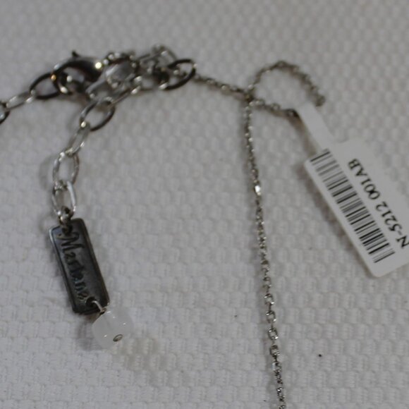 NWT Mariana Guardian Angel Necklace, Silver-Tone w/ Aurora Borealis Stones - Picture 7 of 14